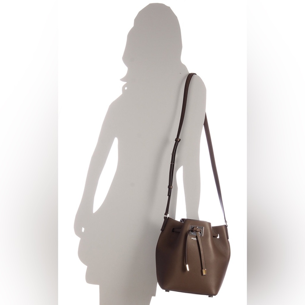 Michael Kors Collection Miranda Bucket Bag Olive Green